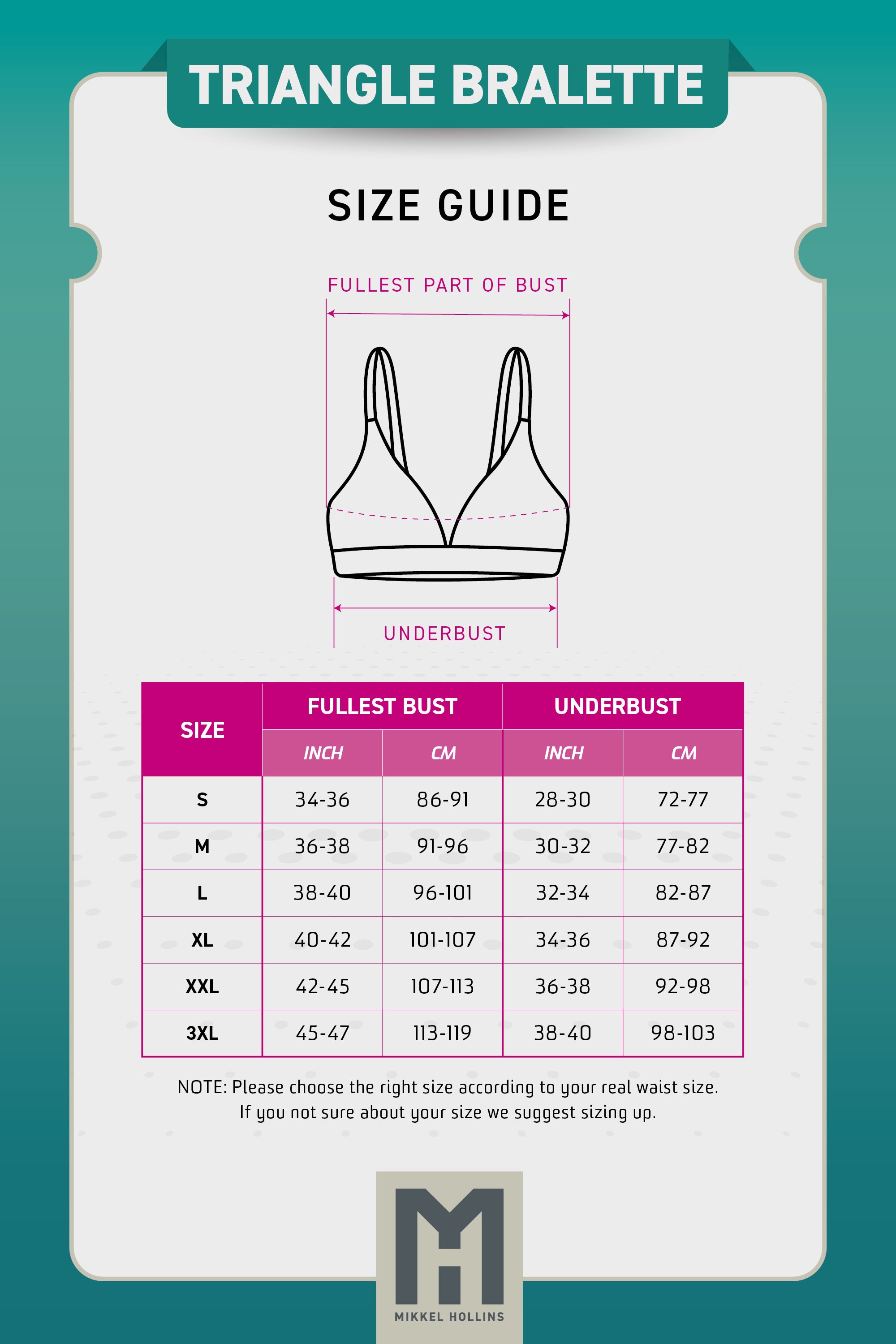 Womens Triangle Bralette - Sexy Lips Design